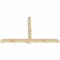 Ekena Millwork Eugene Rough Sawn Timber Gable Bracket, Douglas Fir, 108"W x 68"H x 4"D x 6"F, 15/12 Pitch GBW108X68X0406EUG00RDF - alternate 2